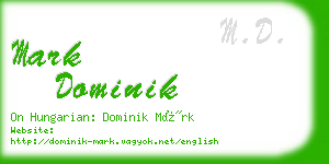 mark dominik business card